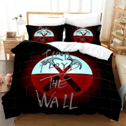 3tlg. Pink Floyd the Wall 3D Druck Bettbezug Set Kinder Bettwäsche Kissenbezug