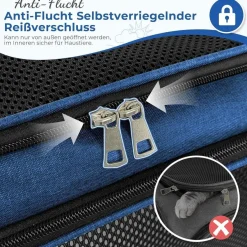 Toffcaea Transporttasche für Katze & Hund, faltbar, tragbar, bis 5kg