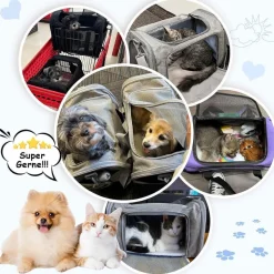 Toffcaea Transporttasche für Katze & Hund, faltbar, tragbar, bis 5kg