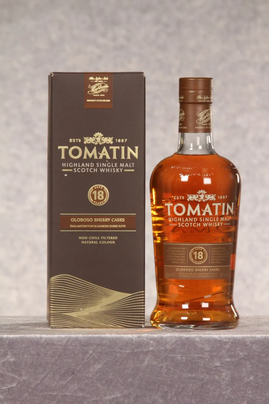 Tomatin 18 Jahre 0,7 ltr. Finished in Oloroso Sherry Casks