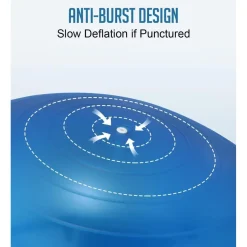 Tomshoo Anti-Burst Yoga Ball | Stabilitäts- und Balanceball für Fitness