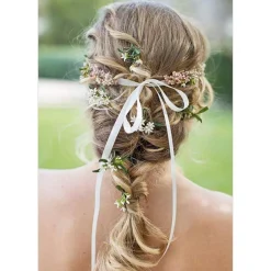 Toniful Satinband weiß 10mm, 91 Meter - Dekoration, Geschenkband, Schleifenband