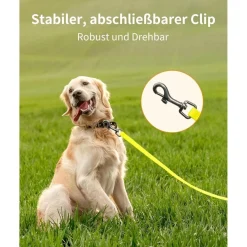 Toozey Wasserdichte Schleppleine für Hunde, 15m - Robuste, reißfeste