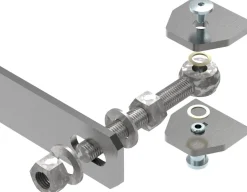 Torband M20 verstellbar Langlochlasche Stahl (roh) S235JR