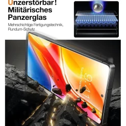 TORRAS Panzerglas für Samsung Galaxy S25 Ultra, 2 Stück, Full Screen, 9H