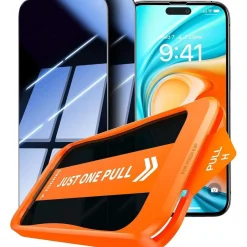 TORRAS Panzerglas Sichtschutz für iPhone 16 Pro Max (2 Stück)
