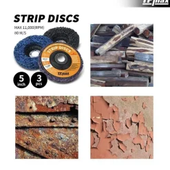 TPmax 125mm Schleifscheiben Set für Winkelschleifer, 3 Stück CSD