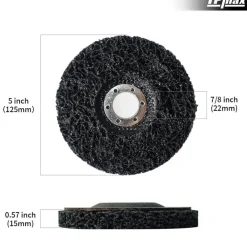 TPmax 125mm Schleifscheiben Set für Winkelschleifer, 3 Stück CSD