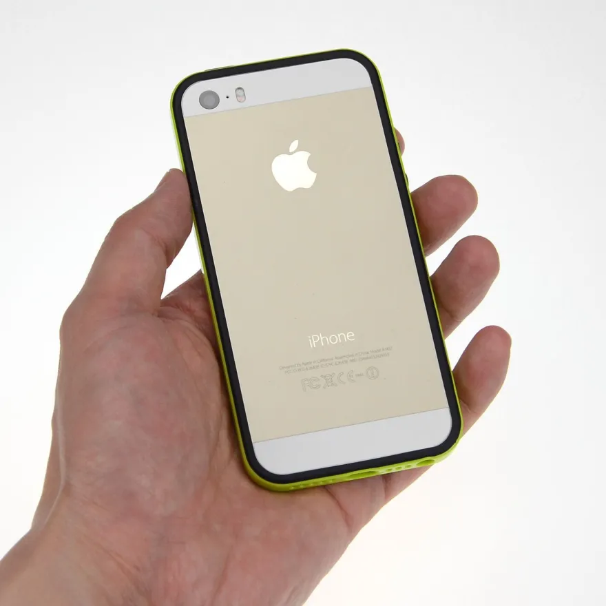 TPU Bumper iPhone 5 5S SE Schutz Rahmen Hülle Silikon Schale Cover Case Folie