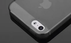 TPU Case iPhone 5 5S SE Silikon Hülle Schale Cover MattClear Staubschutz Schwarz