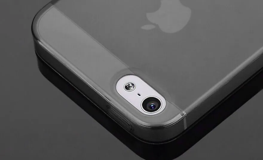 TPU Case iPhone 5 5S SE Silikon Hülle Schale Cover MattClear Staubschutz Schwarz