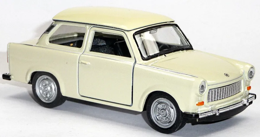 Trabant 601 Modellauto ca. 11cm WELLY beige
