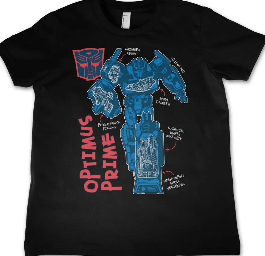 Transformers Kinder T-Shirt Optimus Prime Kids Tee HSB-12-TF1202-DTF556
