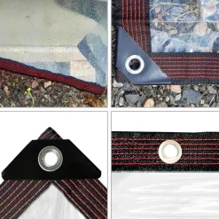 Transparente Plane Wasserdicht 2x1m Tarp Gewächshaus Möbel Staubdicht Schutz