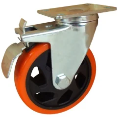Transportrollen 125mm Lenkrolle Schwerlastrollen Bockrollen Möbelrolle Bremse