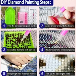 Trayosin 5D DIY Diamant Painting Kit XXL Tiger, Tier Diamant Malerei für