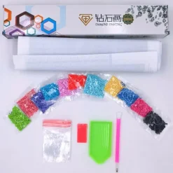 Trayosin 5D DIY Diamant Painting Kit XXL Tiger, Tier Diamant Malerei für
