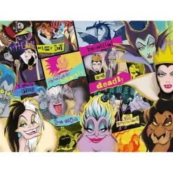TREFL Wood Craft Origin Puzzle Disney: Meet the Bad Guys 1000 Teile