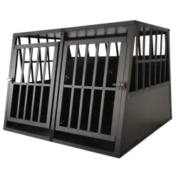 Trekker Hundebox XXL 104x90.5x69.5cm, Schwarz