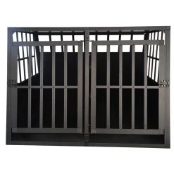 Trekker Hundebox XXL 104x90.5x69.5cm, Schwarz