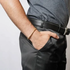 trendor Schmuck Armband Königskette Silber 925 Vergoldet Breite 3,2 mm 51322