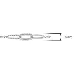 trendor Schmuck Damen-Halskette Silber 15139