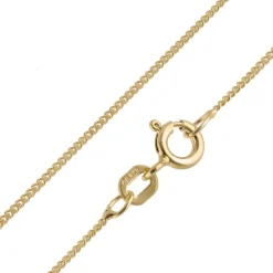 trendor Schmuck Damen-Kette Gold auf 925 Silber mit synth. Turmalin Anhänger 68510