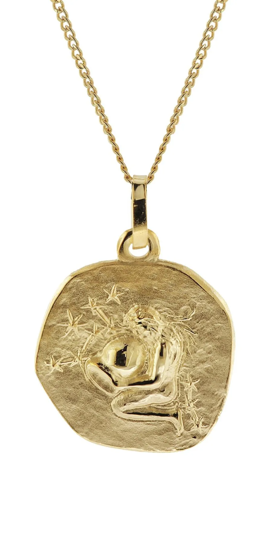 trendor Schmuck Halskette mit Sternzeichen Wassermann Gold 333/8K Ø 16 mm 41920-02