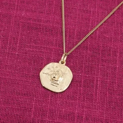 trendor Schmuck Halskette mit Sternzeichen Wassermann Gold 333/8K Ø 16 mm 41920-02