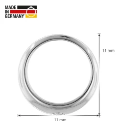 trendor Schmuck Kinder-Halskette mit Taufring 925 Silber mit synth. Zirkonia 68068