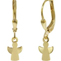 trendor Schmuck Kinder-Ohrringe Engel 333 (8 Kt) Gold Ohrschmuck für Mädchen 51940