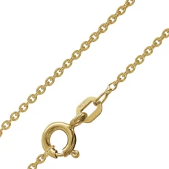 trendor Schmuck Kreuz-Anhänger Gold 333/8K mit vergoldeter Silber-Herrenkette 15762