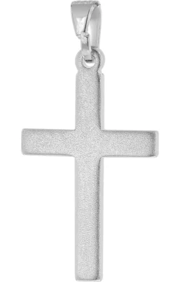 trendor Schmuck Kreuz-Anhänger für Damen und Herren 925 Silber mit Halskette 41125