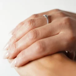 trendor Schmuck Ring für Damen Weißgold 333 mit Zirkonia 41326