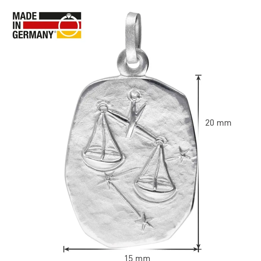 trendor Schmuck Sternzeichen Waage Halskette Silber 925 15330-10