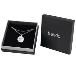 trendor Schmuck Sternzeichen Fische mit Halskette 925 Silber Ø 16 mm 08441-03