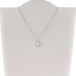 trendor Schmuck Taufkette 925 Silber Taufring mit Anhänger Babyfüße 08467