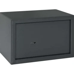 Tresor KODO Schloss Dunkelgrau 31x20x20cm Stahl Safe Tresor f?r Zuhause
