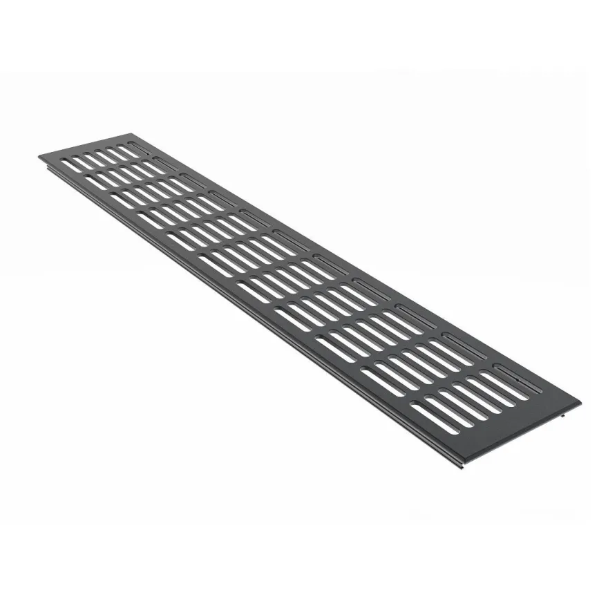 Türgitter Aluminium Lüftungsgitter Anthrazit RAL7016 Stegblech 100mm Badgitter