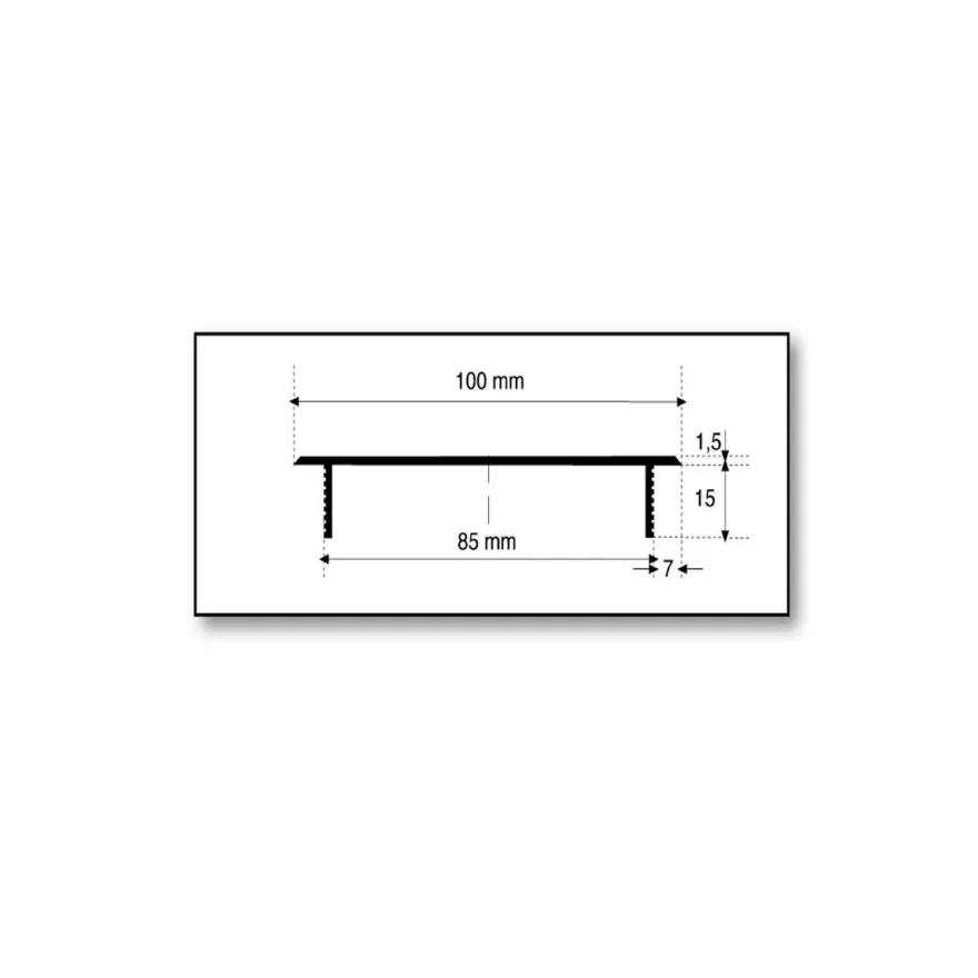 Türgitter Aluminium Lüftungsgitter Anthrazit RAL7016 Stegblech 100mm Badgitter