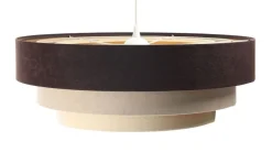 Triniti Hängeleuchte Becher weiß 60cm Version 1 Braun, Beige, Creme, Gold