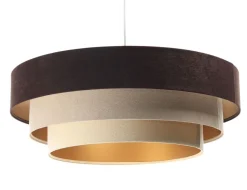 Triniti Hängeleuchte Becher weiß 60cm Version 1 Braun, Beige, Creme, Gold