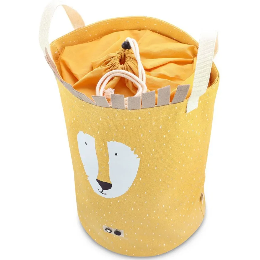 Trixie Spielzeugkorb Löwe Mr Lion Aufbewahrung Korb Wäschekorb Tasche Gelb 42cm NEU