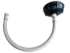 Tränkebecken Viehtränke Anschlussschlauch mit 1/2 Zoll IG und IBC Adapter DN 80