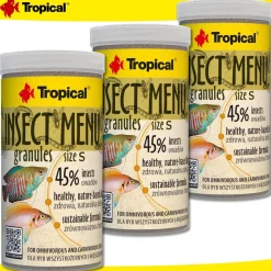 Tropical 3x 250 ml Insect Menu Granules S für alles- und fleischfressende Fische