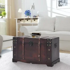 Truhen vidaXL Vintage Holz 66 x 38 x 40 cm