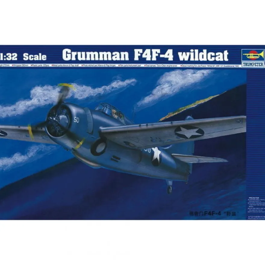 Trumpeter - Grumman F4F-4 Wildcat - 1:32 - 223 Teile