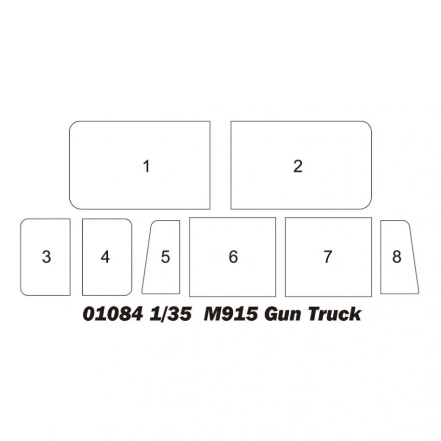 Trumpeter - M915 Gun Truck - 1:35 - 260 Teile