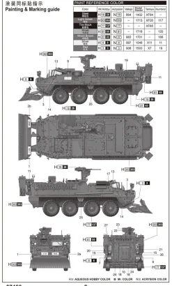 Trumpeter M1132 Stryker Engineer Squad Panzer 9367456 in 1:72 Trumpeter 7446 07456