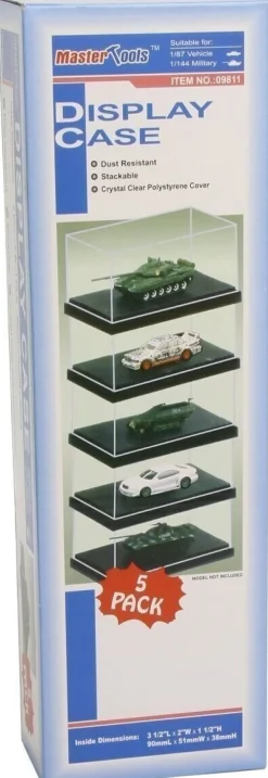 Trumpeter 09811 Vitrine Acryl-Vitrine 90 x 51 x 38 mm Trumpeter 9811 Set 5 Stück